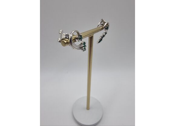 Image Boucles d'oreilles Or blanc