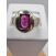 Image Bague Or blanc Rubis Diamant