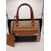 Image Sac à main Lison Porté main Cuir Tricolore noir, camel, beige
