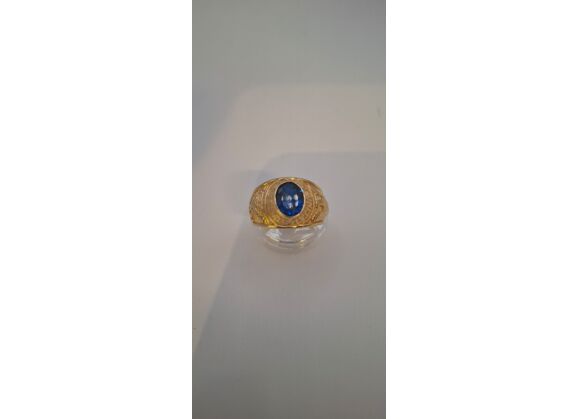 Image Bague Or jaune Saphir