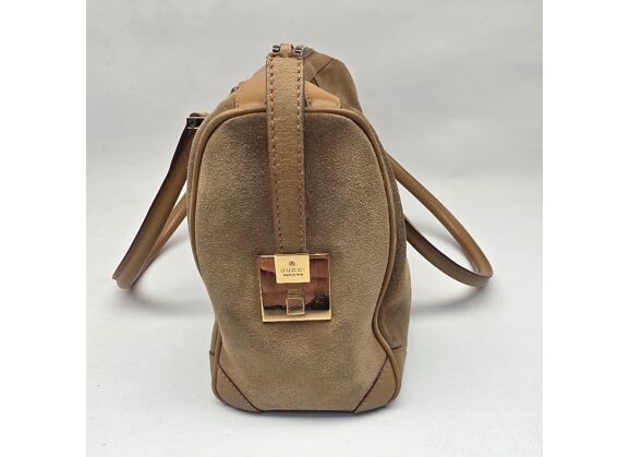 Image Sac à main GUCCI Porté main Daim Gold