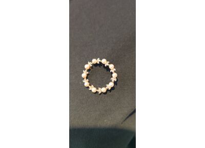 Image Broche Or empierré NON SIGNE Or jaune Perle Perle