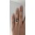Image Bague Or blanc Topaze Diamant