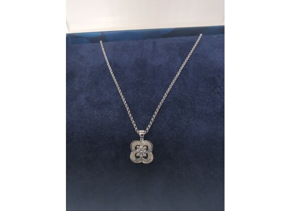 Image Collier Or blanc Diamants