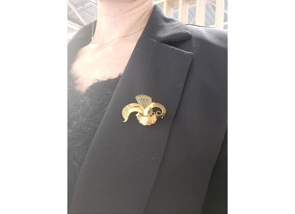 Image Broche Or NON SIGNE Or jaune