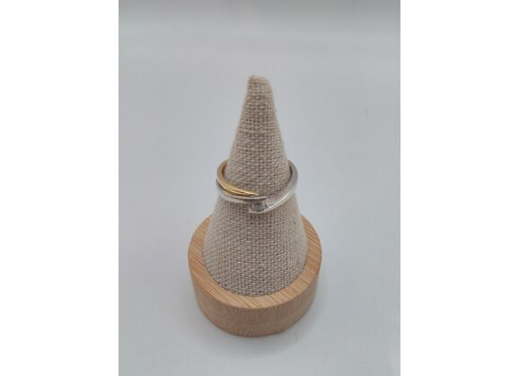 Image Bague Or jaune Or blanc Diamant