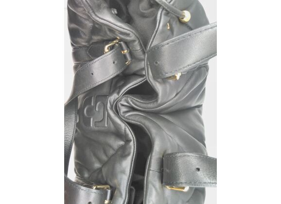 Image Sac à main GERARD DAREL 24H Porté épaule Cuir d'agneau Noir