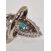 Image Bague Or blanc Emeraude Diamant
