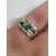 Image Bague Or jaune Emeraude Diamant