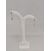 Image Boucles d'oreilles Or blanc Pierre blanche Pierre blanche