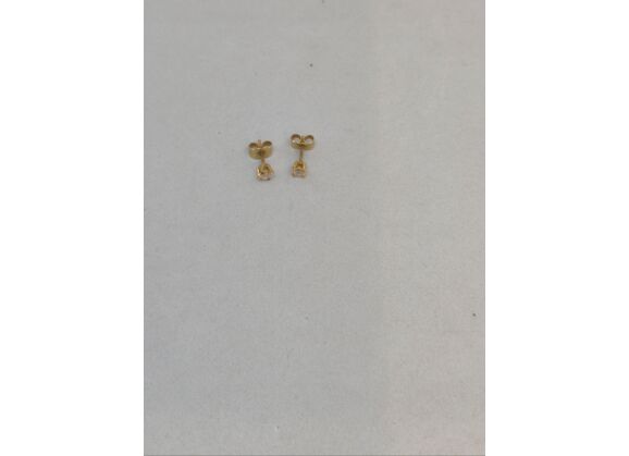 Image Boucles d'oreilles Or jaune Pierres blanches