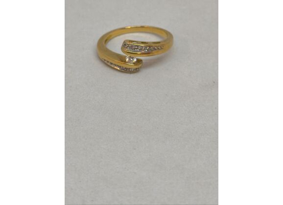 Image Bague Or jaune Diamant Diamant