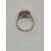 Image Bague Or blanc Perle Pierre blanche
