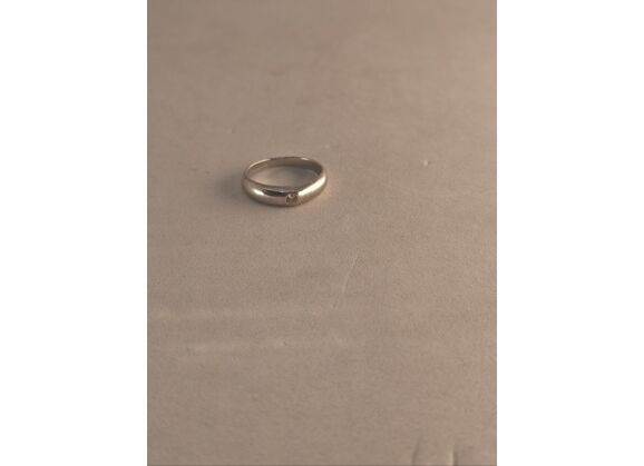 Image Bague Or blanc Diamant Sans