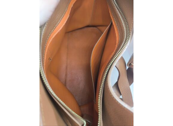Image Sac à main LANCASTER Porté épaule Cuir Camel