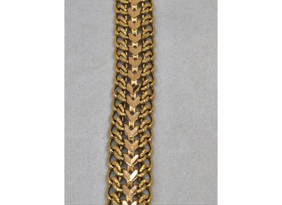 Image Bracelet Or jaune Maille royale