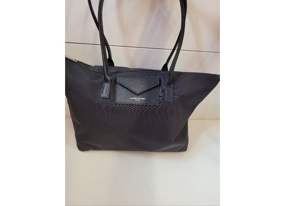 Image Sac à main LANCASTER Porté épaule Toile enduite Noir