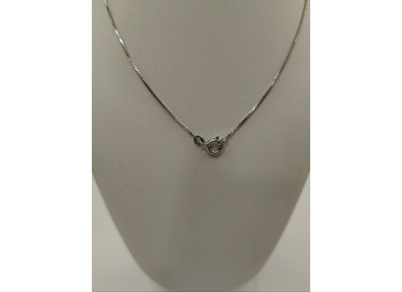 Image Collier Argent Oxyde de zirconium