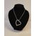 Image Collier Cœur Métal Oxydes de zirconium