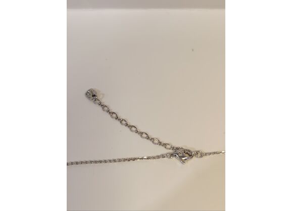 Image Collier Cœur Métal Oxydes de zirconium