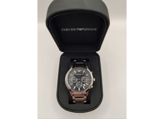Image Montre Homme EMPORIO ARMANI Renato Acier Argent 43 mm
