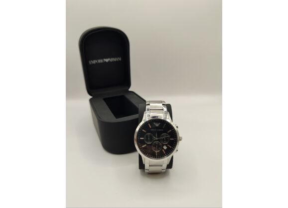 Image Montre Homme EMPORIO ARMANI Renato Acier Argent 43 mm