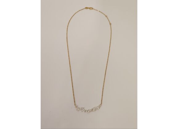 Image Collier Plaqué Or Strass