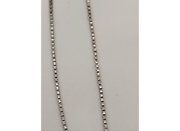 Image Collier Argent Pierre rose