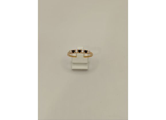 Image Bague Plaqué or Oxyde de zirconium