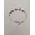 Image Bracelet Argent Pierre violette