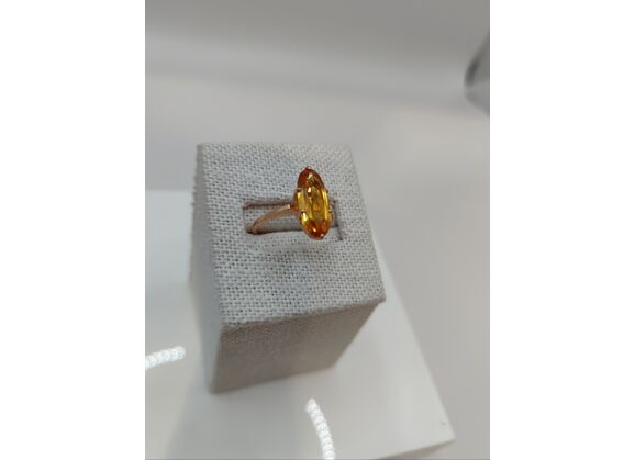 Image Bague Or rose Citrine Sans