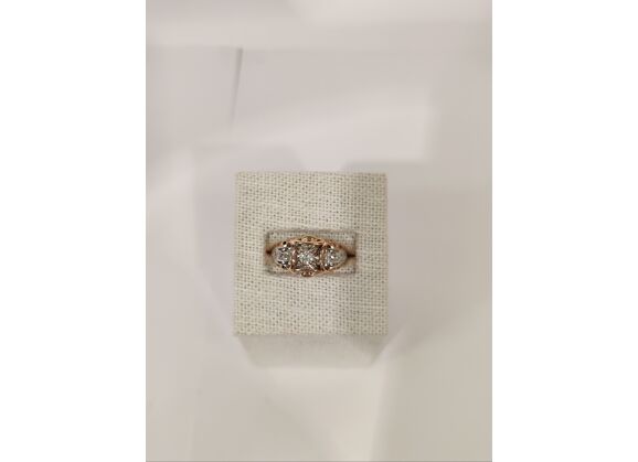 Image Bague Or rose Diamant Diamant