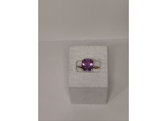 Image Bague Or jaune Améthyste
