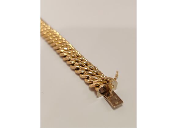 Image Bracelet Or jaune Maille américaine