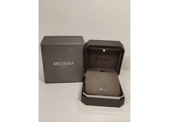 Image Collier Or blanc Diamants
