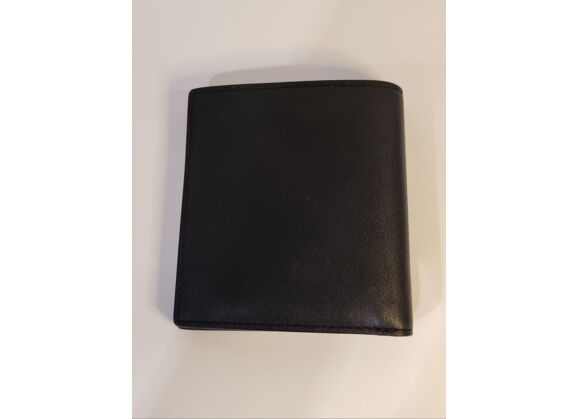 Image Portefeuille LACOSTE Cuir Noir