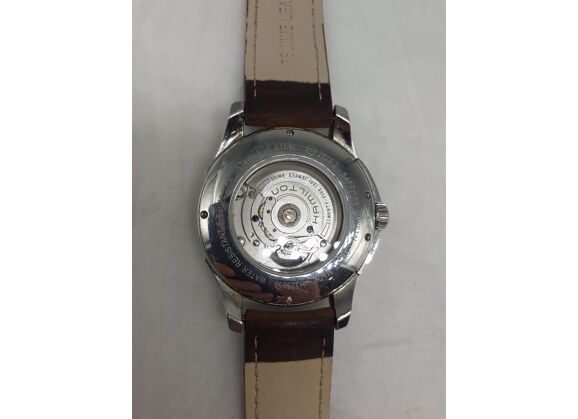 Image Montre Homme HAMILTON H325650 Cuir Marron 42 mm