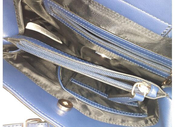 Image Sac à main GUESS Porté épaule Cuir Bleu nuit
