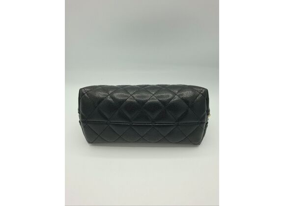 Image Sac à main CHANEL Porté Cuir Noir