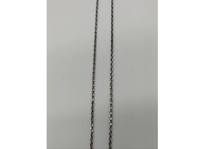 Image Collier Or blanc Saphir Diamant