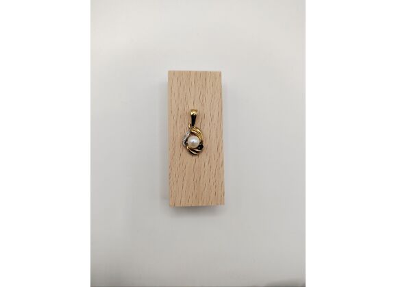 Image Pendentif Or jaune Diamant Saphir