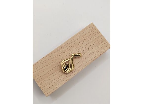 Image Pendentif Or jaune Diamant Saphir