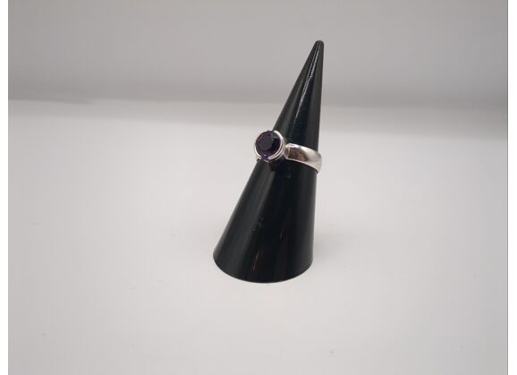 Image Bague Or blanc Emeraude Sans