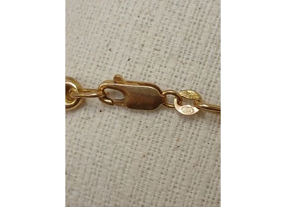 Image Bracelet Or jaune Maille grains de café