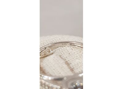 Image Bague Or blanc Oxyde de zirconium Oxyde de zirconium