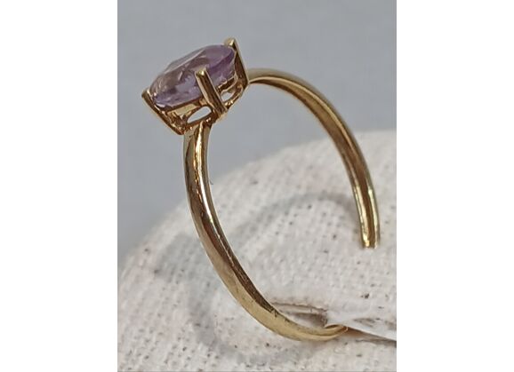 Image Bague Or jaune Améthyste Sans