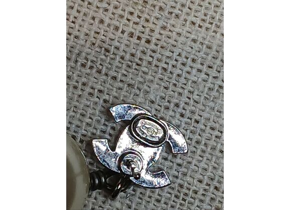 Image Boucles d'oreilles Métal Perle Strass