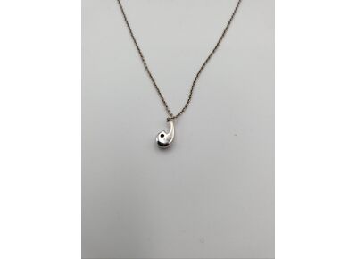 Image Collier Or blanc Diamant