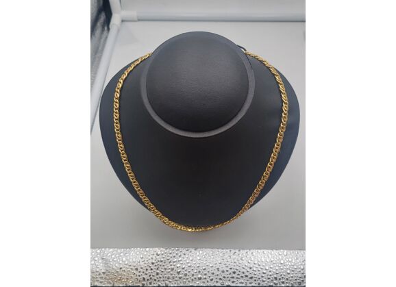 Image Collier Or jaune Maille marine