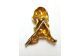 Image Broche Or empierré Or jaune Pierre bleue Pierre rouge